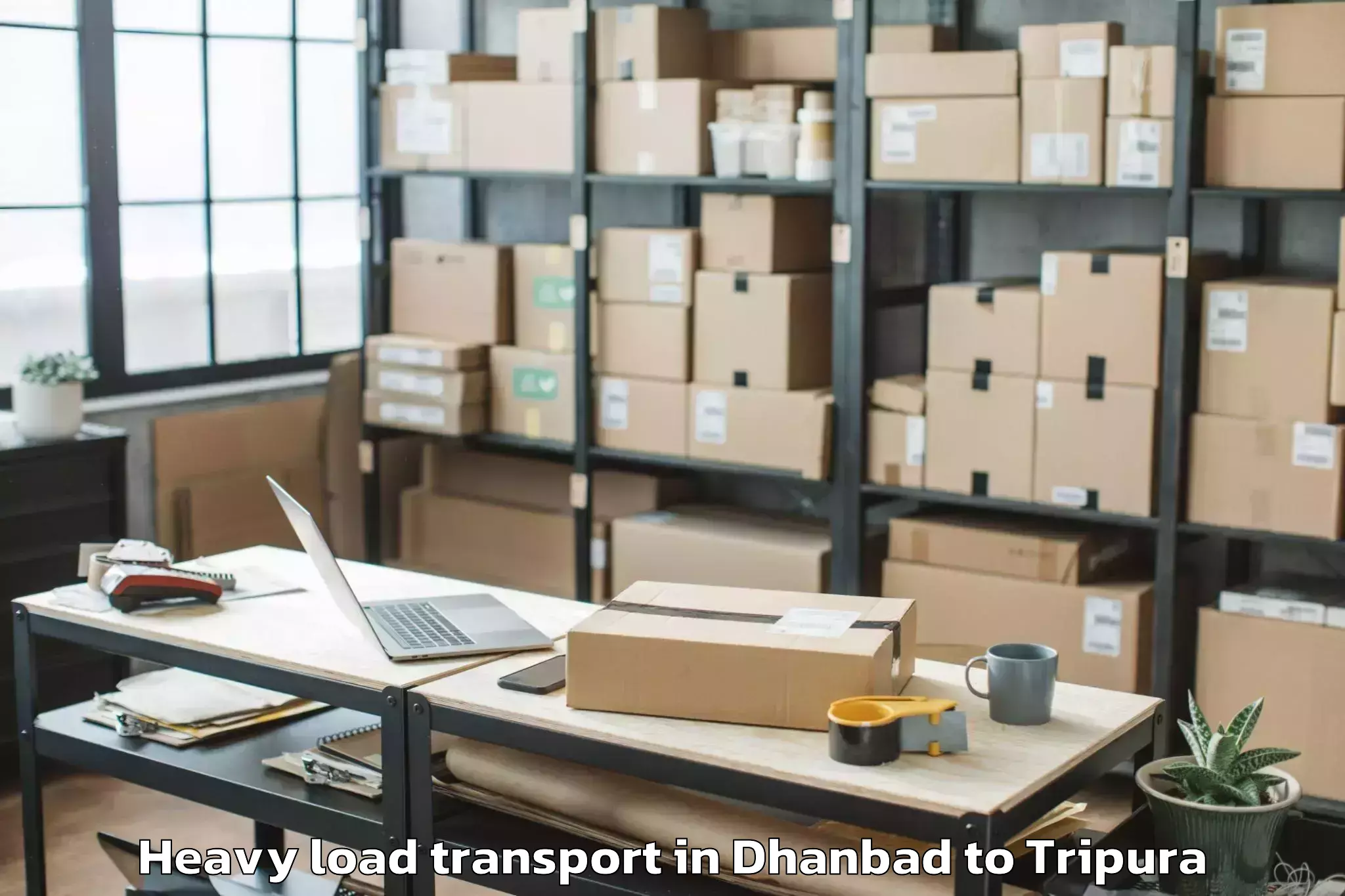 Hassle-Free Dhanbad to Bishalgarh Heavy Load Transport